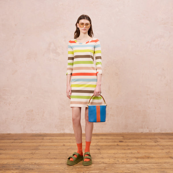 Orla Kiely Smile Sling Crossbody - Colour Block True Blue