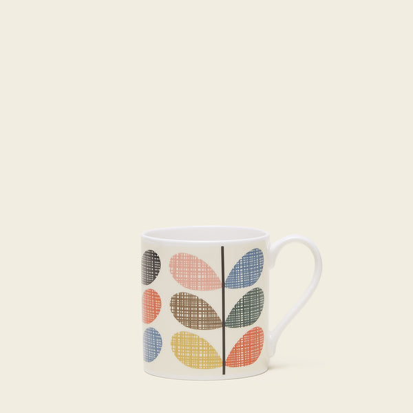 Orla Kiely Standard Mug Set Of 3 - Modern Classic Stem