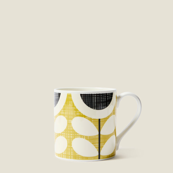Orla Kiely Standard Mug Set Of 3 - Scribble Sunflower