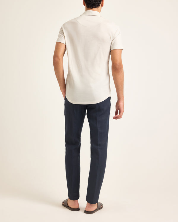 Orlebar Brown Beige Merino Polo Shirt | Understated Everyday Style – ORLEBAR BROWN