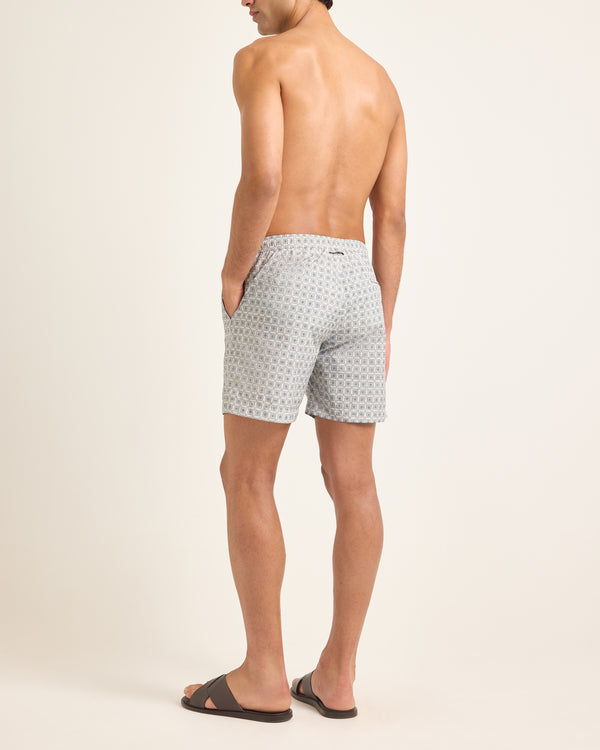 Orlebar Brown Beige Printed Swim Shorts | Relaxed Drawcord Fit – ORLEBAR BROWN