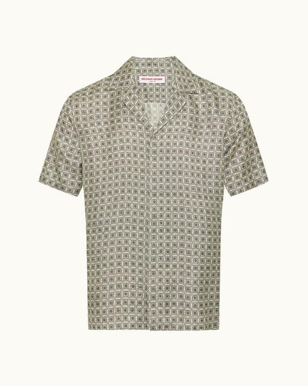 orlebar brown Beige Silk Shirt | Lightweight Summer Statement – ORLEBAR BROWN