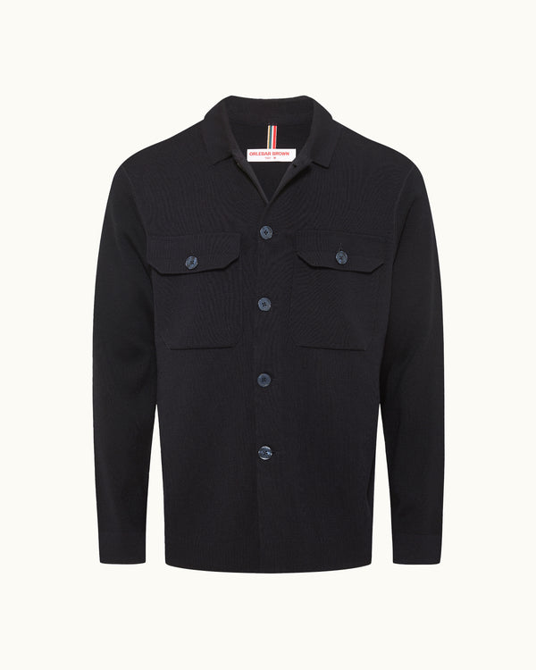 orlebar brown Blue Merino Jacket | Mens Lightweight Outerwear – ORLEBAR BROWN