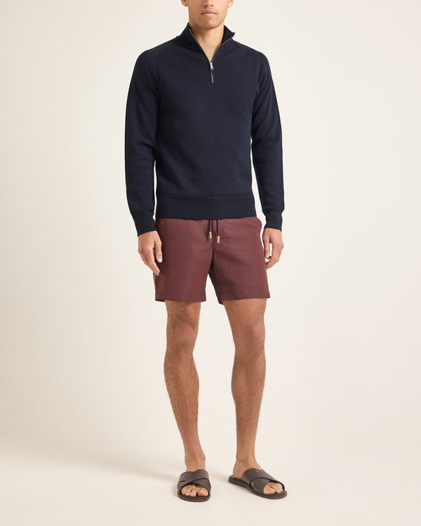 Orlebar Brown Blue Merino Knit Jacket | Double-Layer Luxury – ORLEBAR BROWN