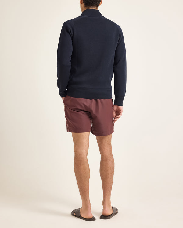 Orlebar Brown Blue Merino Knit Jacket | Double-Layer Luxury – ORLEBAR BROWN
