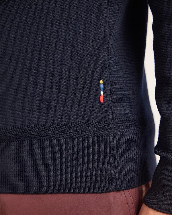 Orlebar Brown Blue Merino Knit Jacket | Double-Layer Luxury – ORLEBAR BROWN