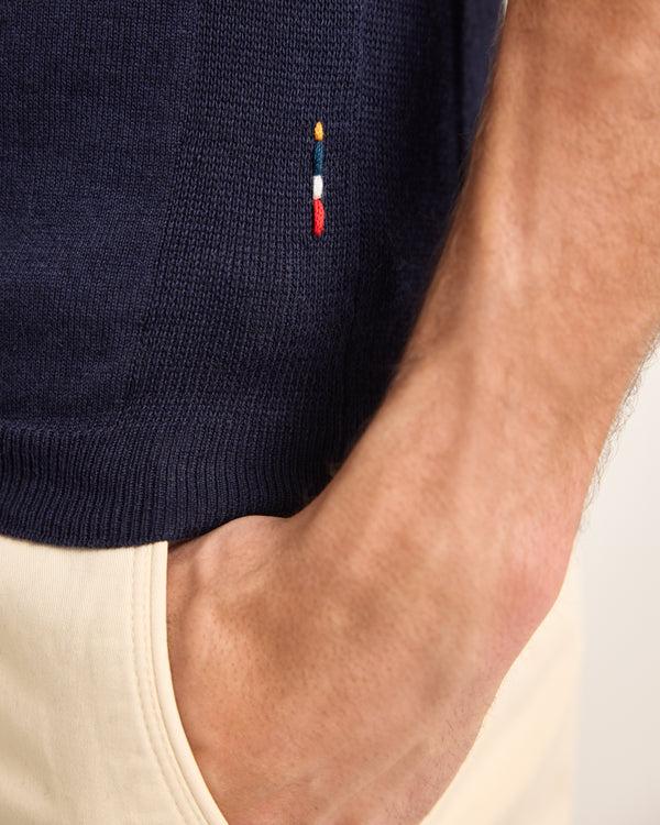 Orlebar Brown Blue Polo Shirt | Luxurious Everyday Cashmere Polo – ORLEBAR BROWN