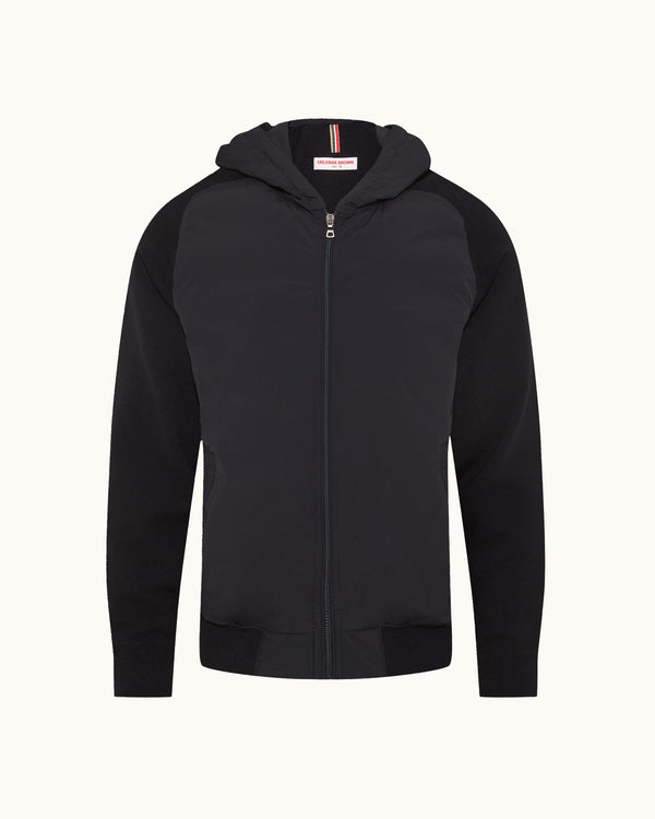 orlebar brown Blue Ribbed Zip Jacket | Luxury Outerwear – ORLEBAR BROWN orlebar brown Blue Ribbed Zip Jacket | Luxury Outerwear – ORLEBAR BROWN