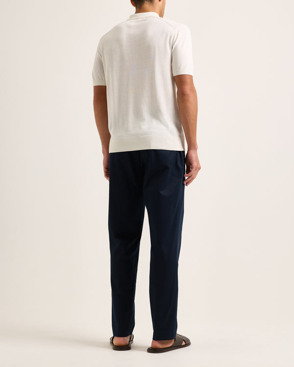 Orlebar Brown Blue Smart Trousers | Cotton-Cashmere Comfort – ORLEBAR BROWN
