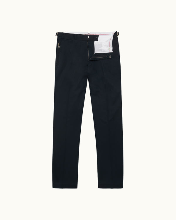 orlebar brown Blue Smart Trousers | Cotton-Cashmere Comfort – ORLEBAR BROWN orlebar brown Blue Smart Trousers | Cotton-Cashmere Comfort – ORLEBAR BROWN