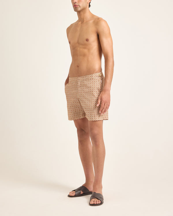 Orlebar Brown Bronze Printed Swim Shorts | Bold Summer Fit – ORLEBAR BROWN