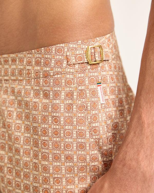 Orlebar Brown Bronze Printed Swim Shorts | Bold Summer Fit – ORLEBAR BROWN