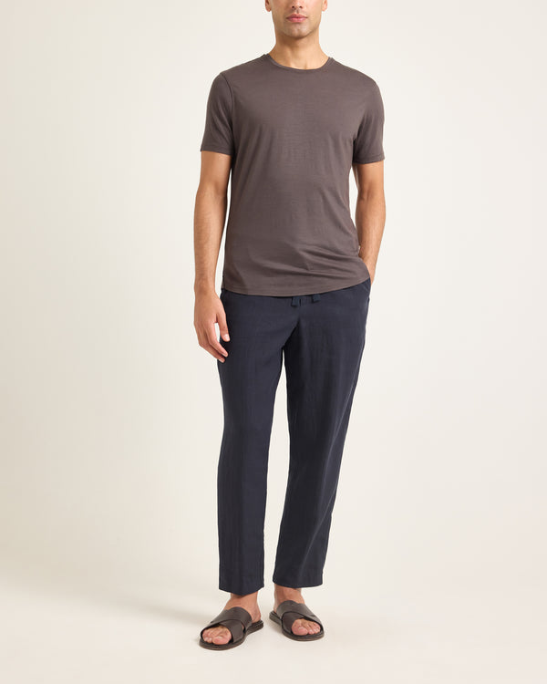 Orlebar Brown Brown Merino T-Shirt | Soft Tailored Smartwear – ORLEBAR BROWN