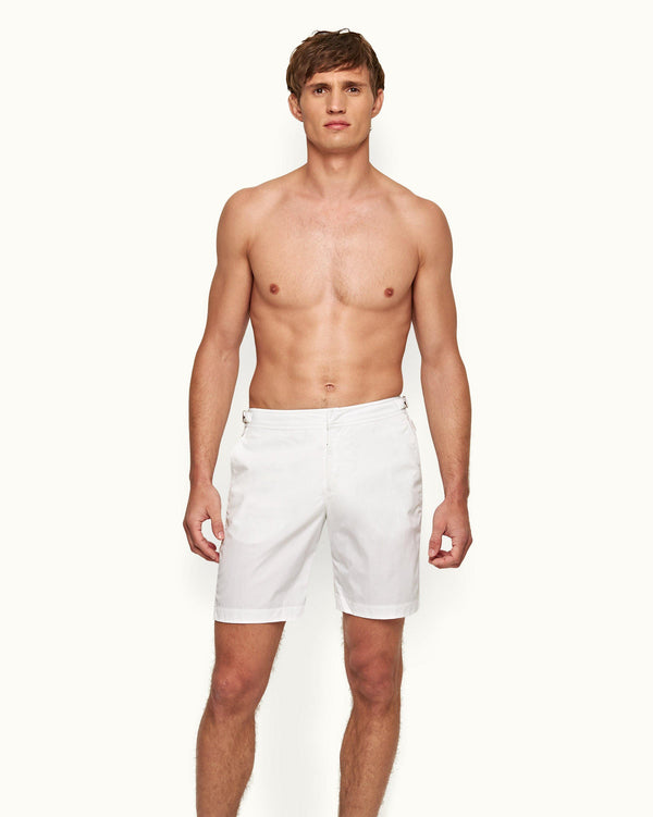 Orlebar Brown Dane - White Longest-Length Swim Shorts | Orlebar Brown – ORLEBAR BROWN