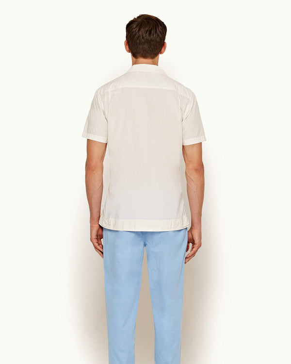 Orlebar Brown Golden Gun Shirt - 007 Ivory Capri Collar Shirt | Orlebar Brown – ORLEBAR BROWN