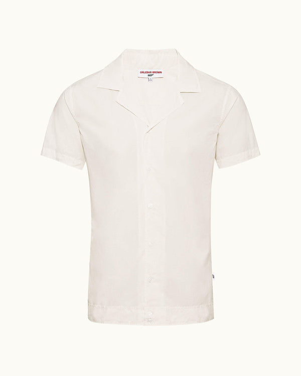 orlebar brown Golden Gun Shirt - 007 Ivory Capri Collar Shirt | Orlebar Brown – ORLEBAR BROWN