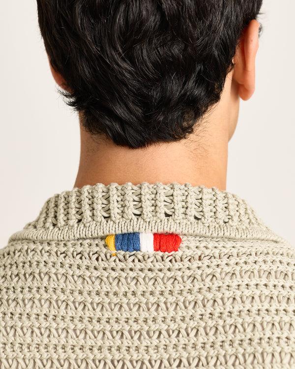 Orlebar Brown Green Crochet Shirt | Relaxed Fit Cotton Shirt – ORLEBAR BROWN