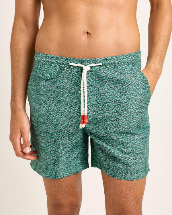 Orlebar Brown Green Printed Swim Shorts | Summer Resort Style – ORLEBAR BROWN