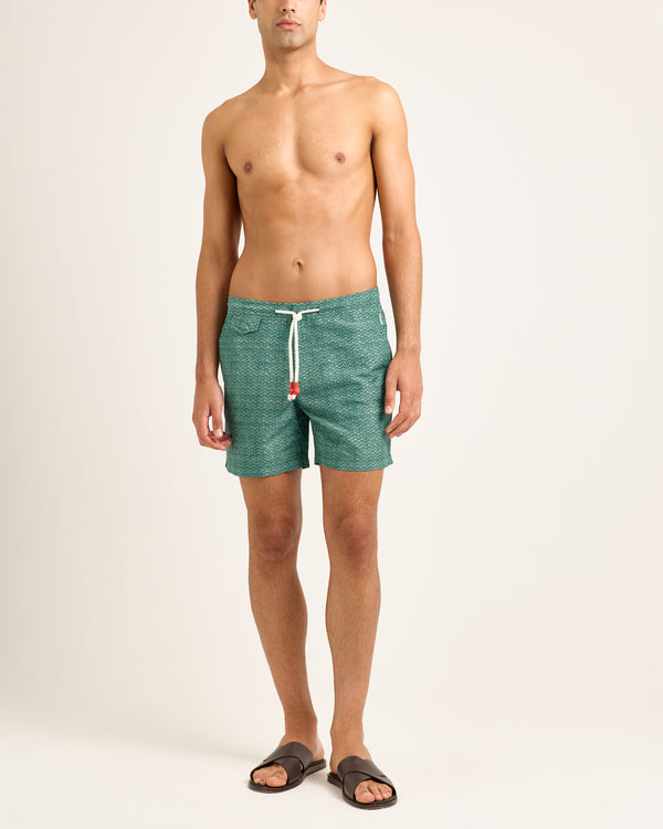 Orlebar Brown Green Printed Swim Shorts | Summer Resort Style – ORLEBAR BROWN