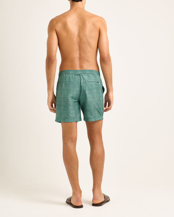 Orlebar Brown Green Printed Swim Shorts | Summer Resort Style – ORLEBAR BROWN