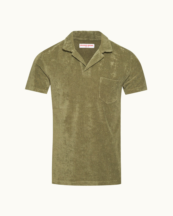 orlebar brown Green Terry Polo Shirt | Relaxed Summer Classic – ORLEBAR BROWN