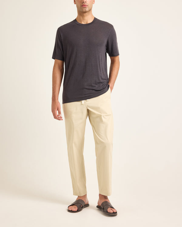 Orlebar Brown Grey Linen T-Shirt | Everyday Smart Summer Fit – ORLEBAR BROWN