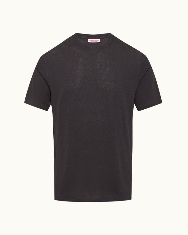 orlebar brown Grey Linen T-Shirt | Everyday Smart Summer Fit – ORLEBAR BROWN