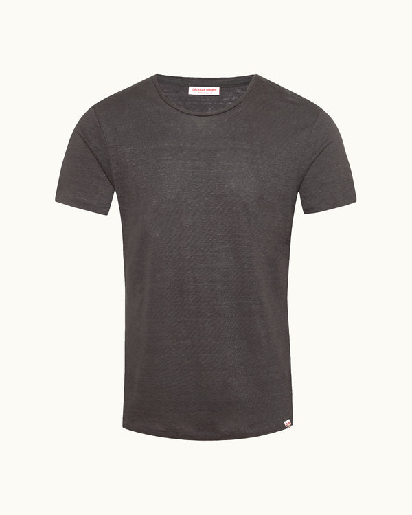 orlebar brown Grey Linen T-Shirt | Refined Smart-Casual Look – ORLEBAR BROWN