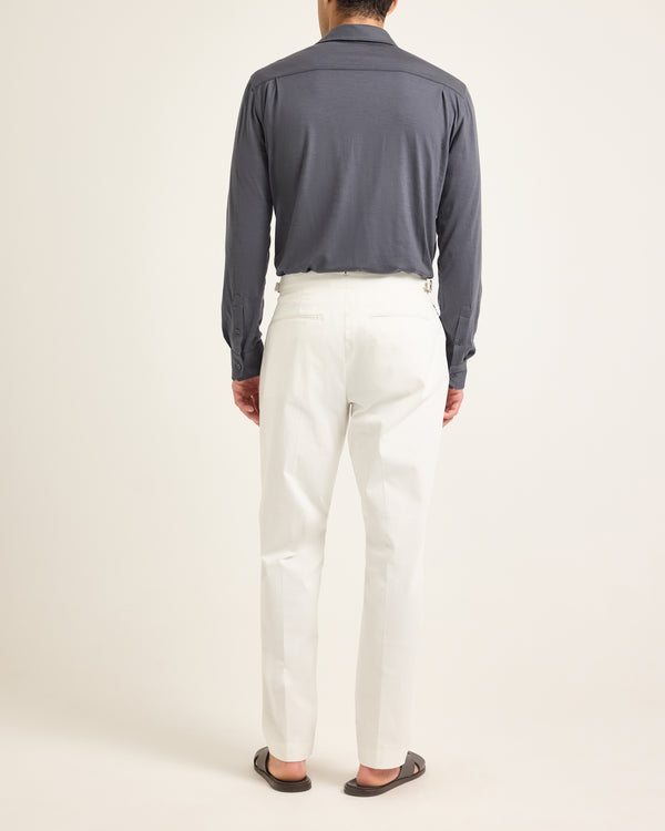 Orlebar Brown Grey Merino Shirt | Luxury Cool-Weather Layer – ORLEBAR BROWN