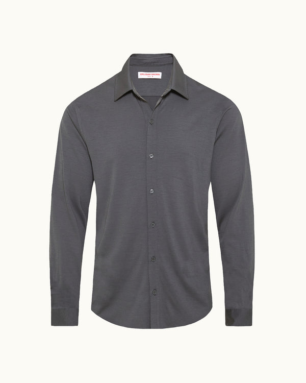 orlebar brown Grey Merino Shirt | Luxury Cool-Weather Layer – ORLEBAR BROWN orlebar brown Grey Merino Shirt | Luxury Cool-Weather Layer – ORLEBAR BROWN