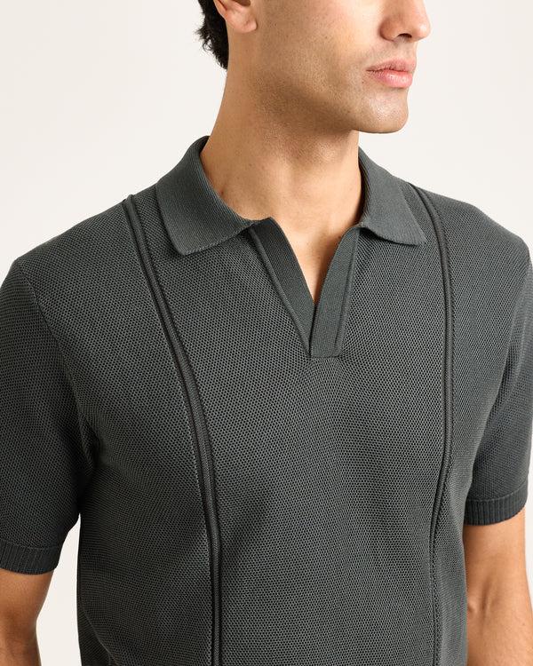 Orlebar Brown Grey Pique Polo Shirt | Soft-Touch Summer Essential – ORLEBAR BROWN