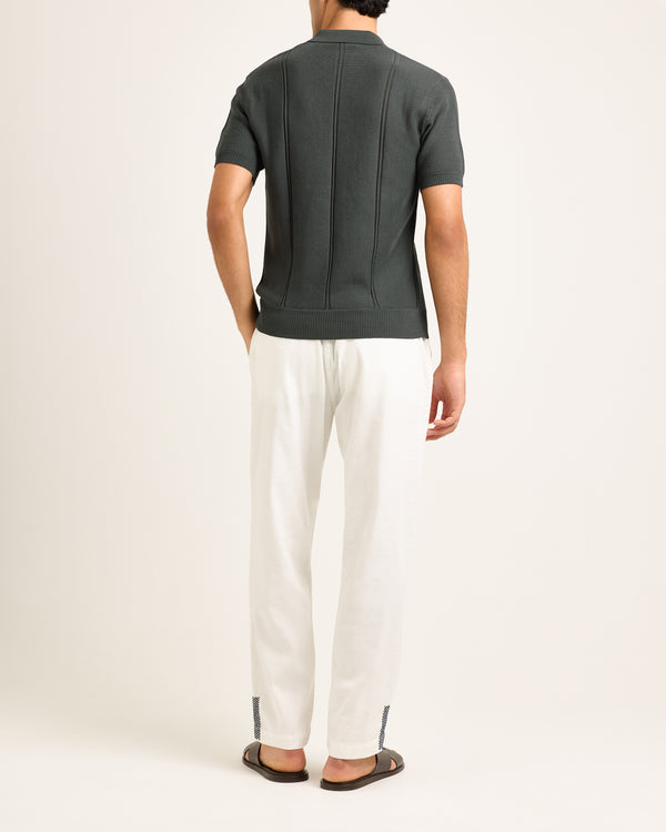 Orlebar Brown Grey Pique Polo Shirt | Soft-Touch Summer Essential – ORLEBAR BROWN