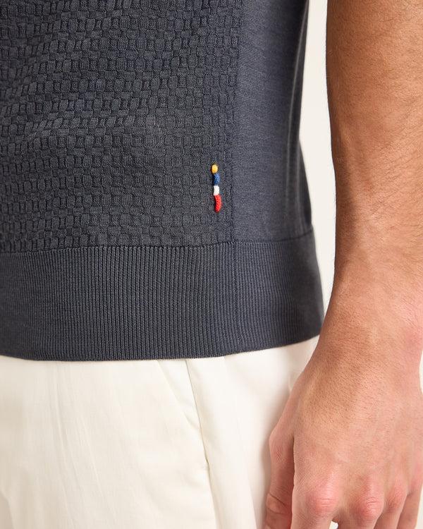 Orlebar Brown Grey Polo Shirt | Elegant Silk-Cotton Blend For Men – ORLEBAR BROWN