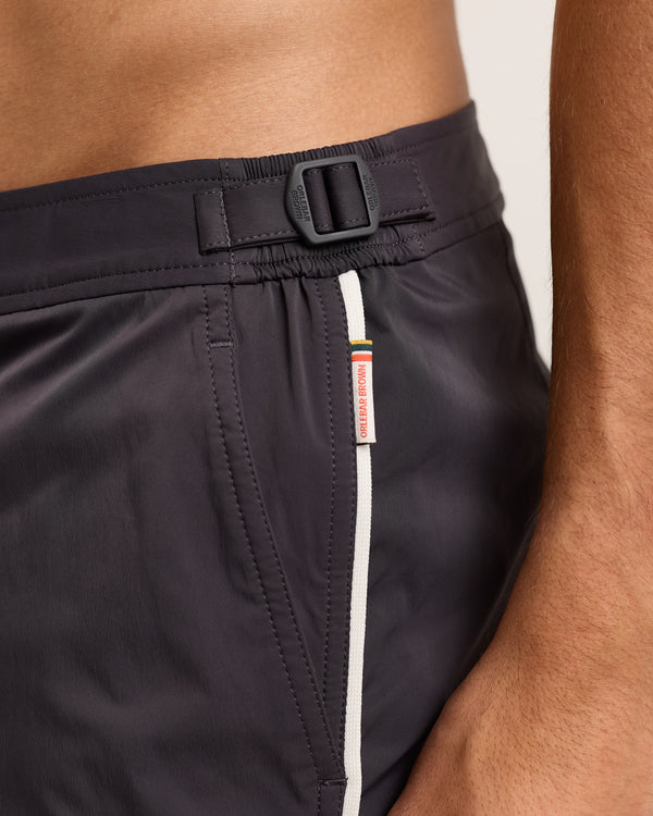 Orlebar Brown Grey Stretch Swim Shorts | Tailored Resort Look – ORLEBAR BROWN