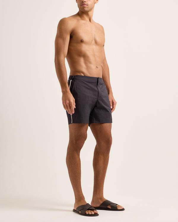 Orlebar Brown Grey Stretch Swim Shorts | Tailored Resort Look – ORLEBAR BROWN