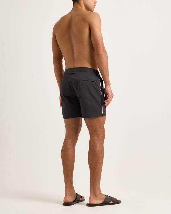 Orlebar Brown Grey Stretch Swim Shorts | Tailored Resort Look – ORLEBAR BROWN