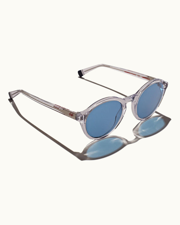 Orlebar Brown Harlyn - Glacier Round Sunglasses | Orlebar Brown – ORLEBAR BROWN