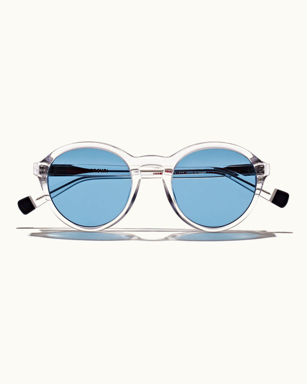 orlebar brown Harlyn - Glacier Round Sunglasses | Orlebar Brown – ORLEBAR BROWN