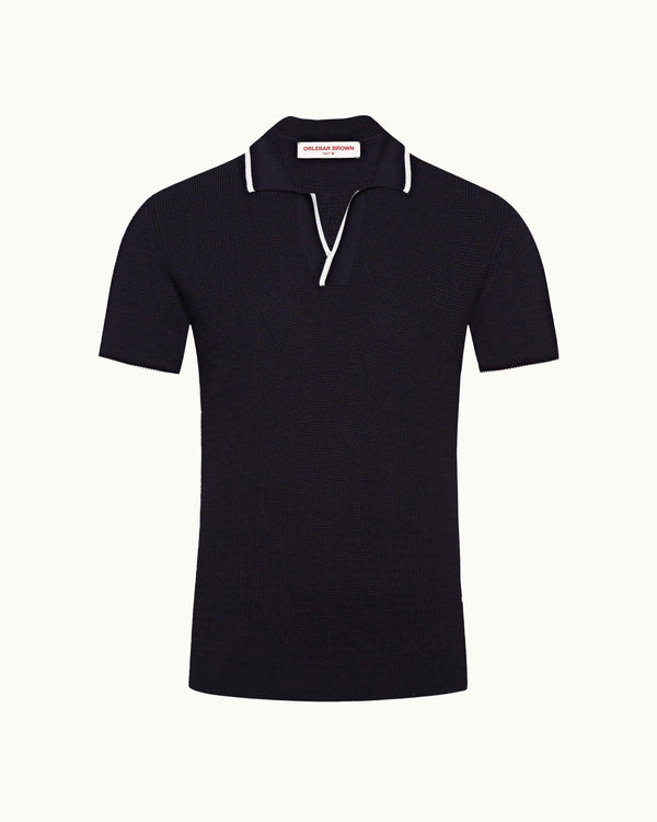 orlebar brown Horton - Navy Stripe Tailored Fit Resort Collar Polo Shirt | Orlebar Brown – ORLEBAR BROWN orlebar brown Horton - Navy Stripe Tailored Fit Resort Collar Polo Shirt | Orlebar Brown – ORLEBAR BROWN