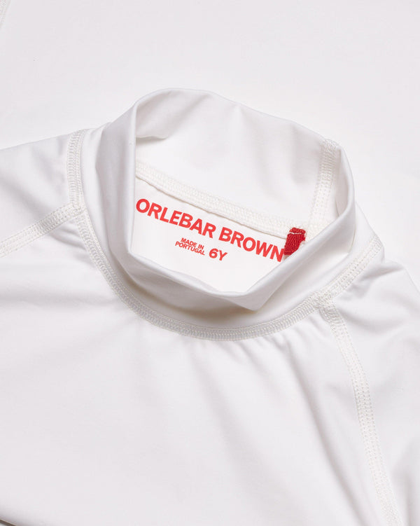 Orlebar Brown Kids' White Sand O.B Stripe UV-Resistant Rash Guard – ORLEBAR BROWN