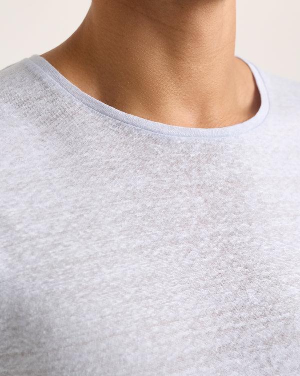 Orlebar Brown Light Blue Linen T-Shirt | Cool Resortwear Classic – ORLEBAR BROWN