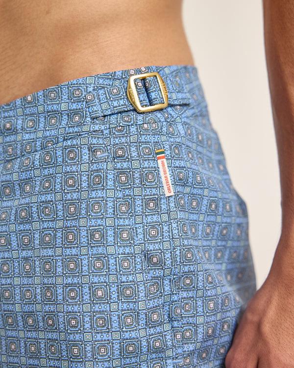 Orlebar Brown Light Blue Swim Shorts | Art-Inspired Resort Look – ORLEBAR BROWN