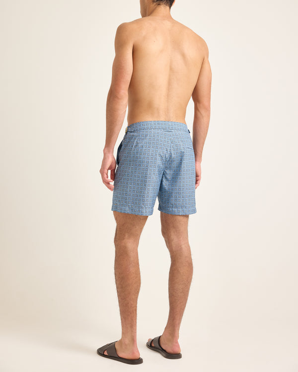 Orlebar Brown Light Blue Swim Shorts | Art-Inspired Resort Look – ORLEBAR BROWN
