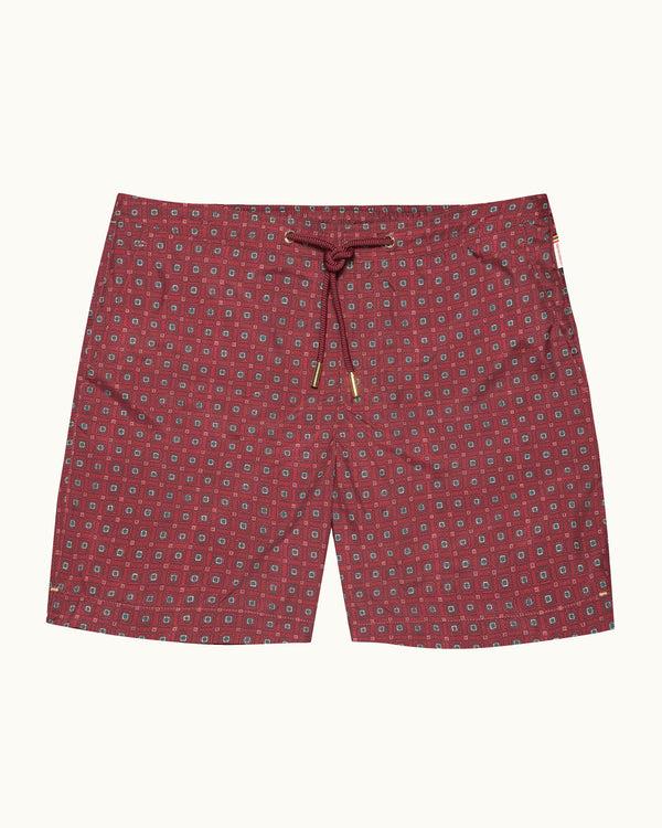 orlebar brown Men's Damson Print Swim Shorts | Relaxed Statement Fit – ORLEBAR BROWN