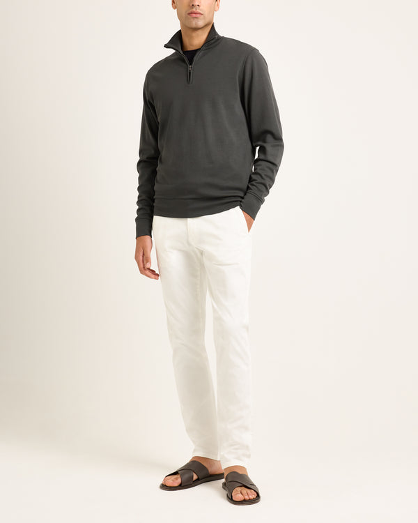 Orlebar Brown Men's Green Merino Sweatshirt | Relaxed Tailored Knit – ORLEBAR BROWN