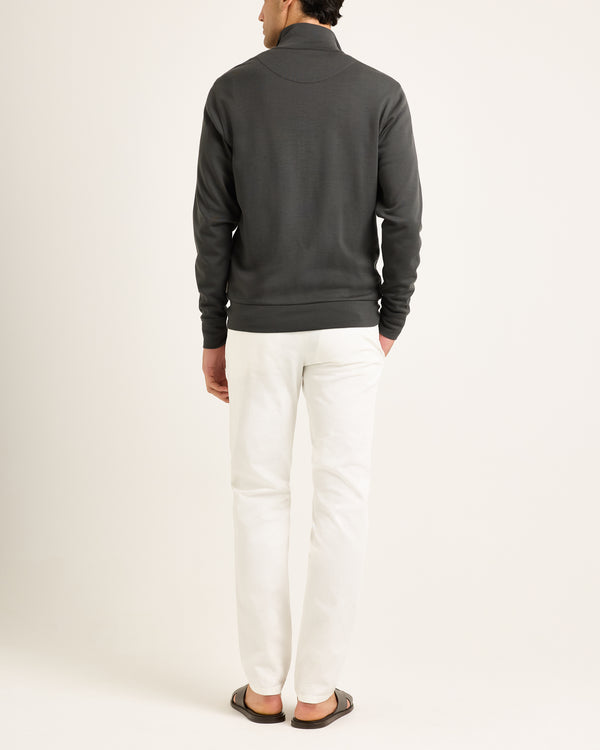 Orlebar Brown Men's Green Merino Sweatshirt | Relaxed Tailored Knit – ORLEBAR BROWN