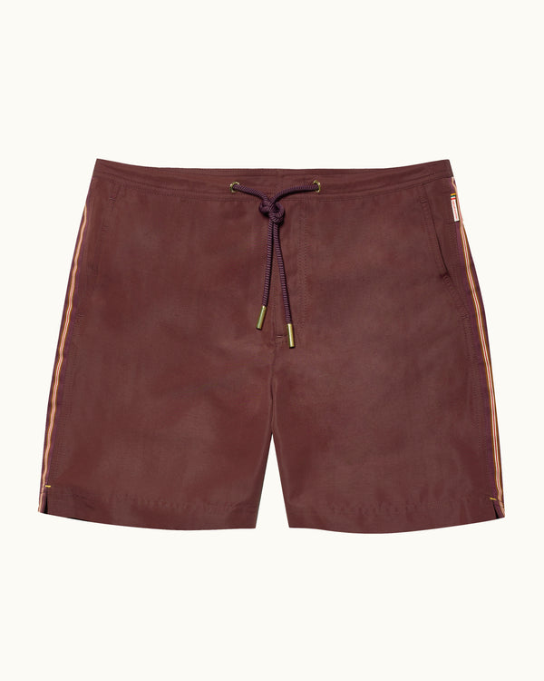 orlebar brown Men's Red Stripe Swim Shorts | Vibrant Resort Statement – ORLEBAR BROWN