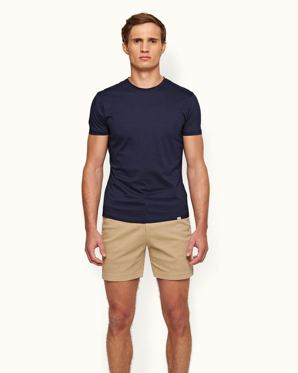Orlebar Brown Mens Beige Stretch Cotton Shorts | Designer Shorts | Orlebar Brown – ORLEBAR BROWN
