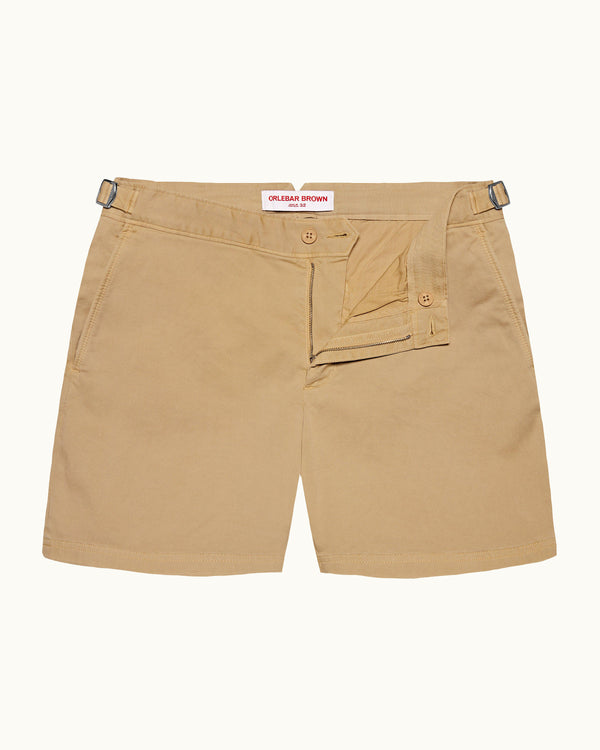 orlebar brown Mens Beige Stretch Cotton Shorts | Designer Shorts | Orlebar Brown – ORLEBAR BROWN