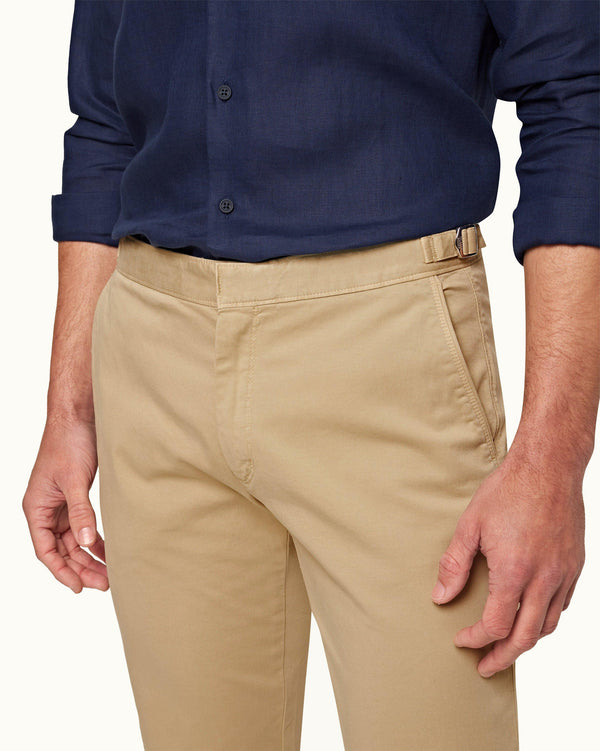 Orlebar Brown Mens Beige Tailored Fit Chinos | Luxury Menswear | Orlebar Brown – ORLEBAR BROWN